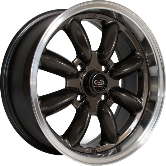 ROTA RB 17x7.5 4X100 45 56.1 GUNMETAL WITH POLISH LIP - alphasone