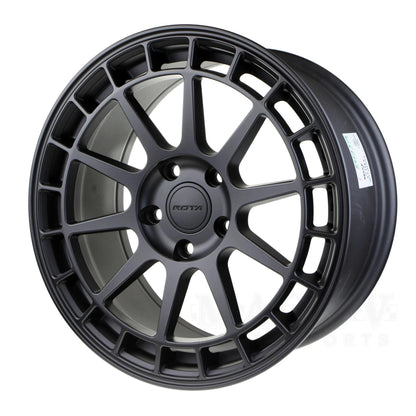 ROTA RECCE 17x8 5X100 44 73 FLAT BLACK - alphasone