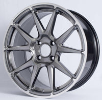 ROTA STW 17x8 5X100 44 73 HYPERBLACK WITH POLISH LIP - alphasone