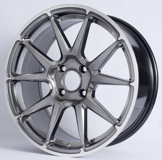 ROTA STW 17x8 5X100 44 73 HYPERBLACK WITH POLISH LIP - alphasone