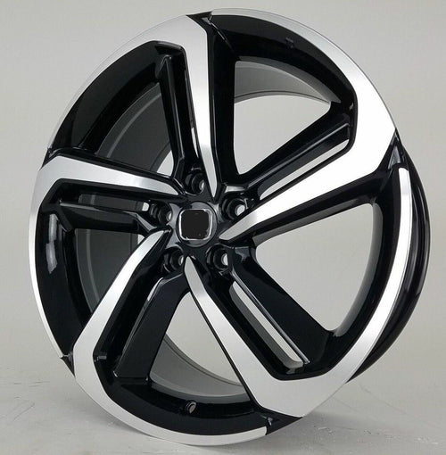 set 4 WHEELS RIMS / HD1 19X8.5 5X114.3 +35 Black MACHINED FACE 73.1 HUB FITS HONDA Accord 2.0T CIVIC SI CRV TL RSX TSX - alphasone