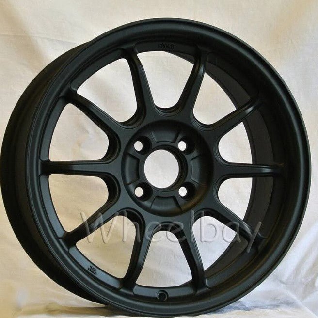 Set of 4 - ROTA F500 16X7 +35 4X98 58.1 SATIN BLK RIMS WHEELS - alphasone