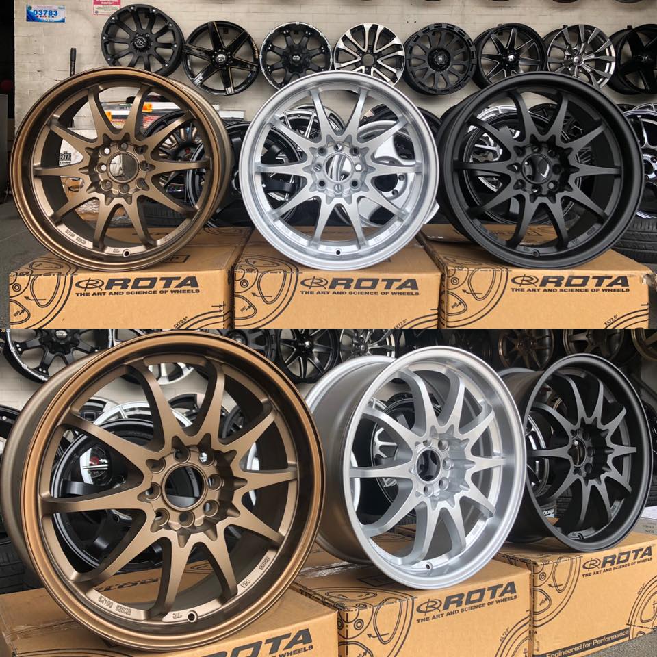 Set of 4 - ROTA FIGHTER 10 16x7 +40 5X100 5x114.3 73 HYPER SILVER RIMS WHEELS - alphasone