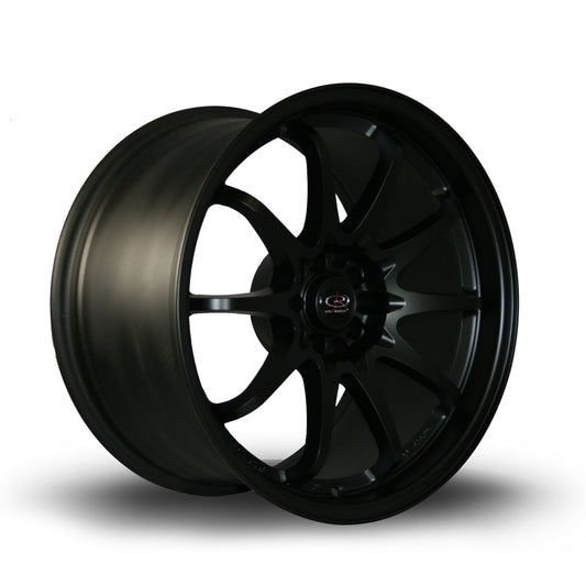 Set of 4 - ROTA FIGHTER 10 16x7 +40 5X100 5x114.3 73 SATIN BLACK RIMS WHEELS - alphasone