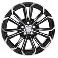 SET OF 4 / W221 1468 Black Machined Face 20x7.5 ET35 5x100 CB54.1 - alphasone