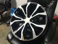 SET OF 4 / W245 Black Machined Face 18x7.5 ET35 5x114.3 CB60.1 1/1 - alphasone