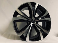 SET OF 4 / W247 1437 Black Machined Face 20x8.0 ET30 5x100 CB54.1 - alphasone