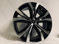 SET OF 4 / W247 1437 Black Machined Face 20x8.0 ET30 5x114.3 CB60.1 - alphasone