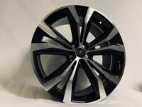 SET OF 4 / W247 Black Machined Face 20x8.0 ET35 5x100 CB 54.1 - alphasone