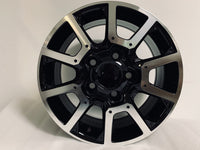 SET OF 4 / W248 Black Machined Face 18x8.0 ET50 5x150 CB110 - alphasone