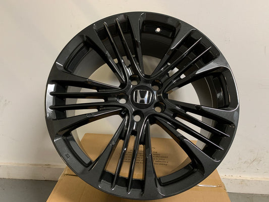 SET OF 4 / W318 1467 Dark Black Gunmetal 19x8.5 ET50 5x114.3 CB64.1 - alphasone