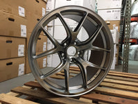 SET OF 4 WHEELS RIMS / W005 Hyper Black 19x8.5 ET35 5x120 CB72.56 - alphasone