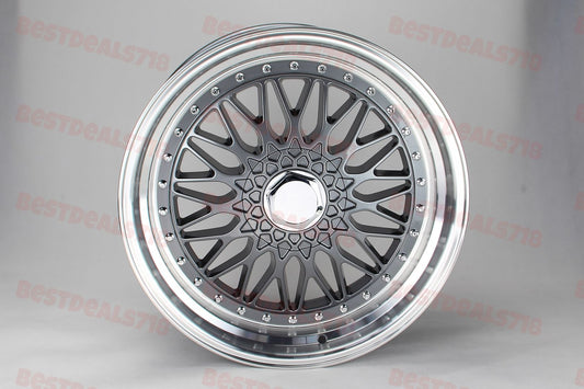 SET of 4 WHEELS RIMS / W3001 Gunmetal Machined Lip 19*8.5 ET35 5*114/120 - alphasone
