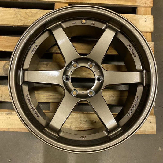 SET OF 4 WHEELS RIMS / W500 Bronze 18x9.0 ET30 5x114.3 CB73.1 - alphasone