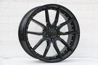 SET OF 4 WHEELS RIMS /W512 1646 Gloss Black Silver Rivert 20*8.5 ET35 5x120 CB72.56 - alphasone