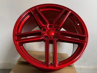 SET OF 4 WHEELS RIMS / W522 Red 20x9.0 ET35 5x114.3 CB73.1 - alphasone
