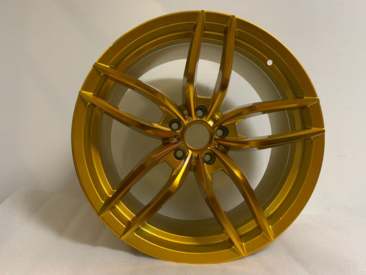SET of 4 WHEELS RIMS / W524 1407 Gold 19x9.5 Et35 5x114.3 CB73.1 - alphasone