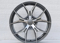 SET of 4 WHEELS RIMS / W531 Gunmetal Machined Face 19x9.5 Et35 5x114.3 CB73.1 - alphasone