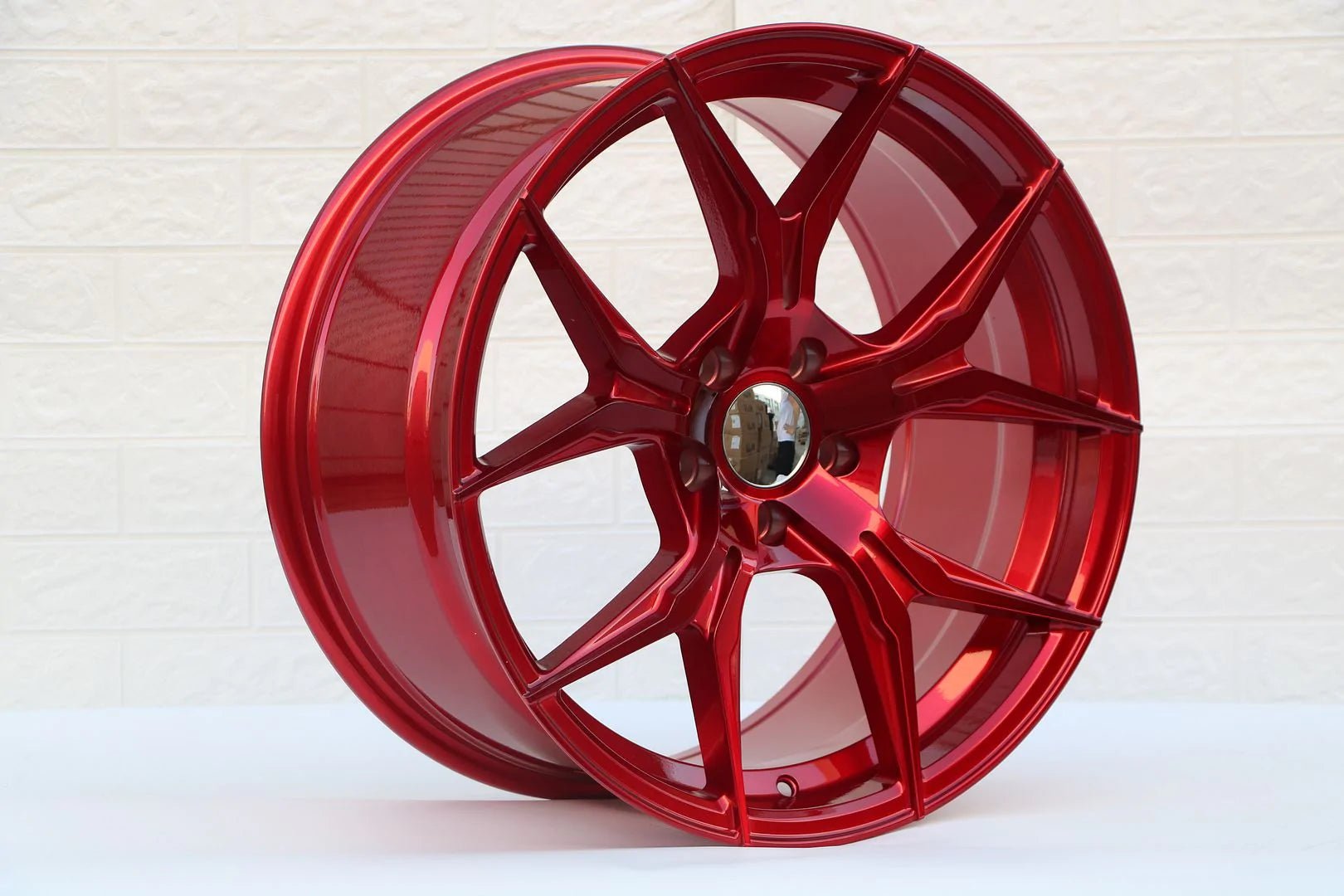 SET of 4 WHEELS RIMS / W531 Red 19x9.5 Et35 5x120 CB72.56 - alphasone