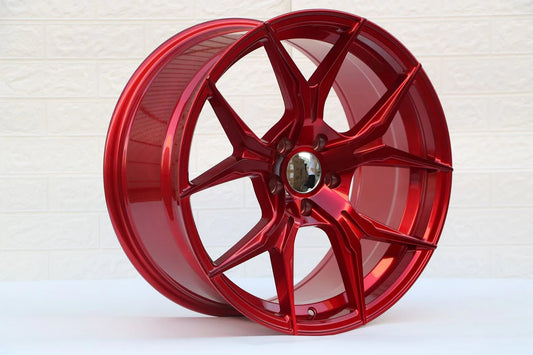 SET of 4 WHEELS RIMS / W531 Red 19x9.5 Et35 5x120 CB72.56 - alphasone