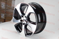SET OF 4 WHEELS RIMS / W602 Black Machined Face 16x7.0 ET45 5x112 CB57.1 - alphasone