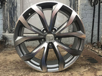 SET OF 4 WHEELS RIMS / W625 Gunmetal Machined Face 18*8.0 Et35 5*112 CB66.56 - alphasone