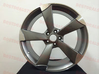SET OF 4 WHEELS RIMS / W628 Gloss Matt Gunmetal Machined Face 19*8.5 Et35 5*112 CB66.56 939 - alphasone
