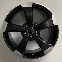 SET OF 4 WHEELS RIMS / W666 1491 Black Machined Face 17*7.5 et40 5x112 CB66.6 - alphasone