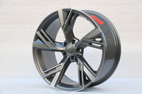 SET OF 4 WHEELS RIMS /W670 1571 Gunmetal Machined Face 18x8.0 ET35 5x112 CB66.56 - alphasone