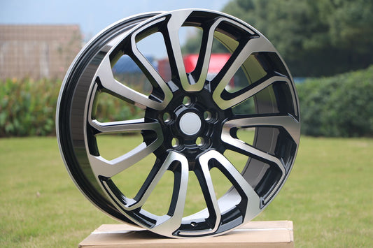 SET of 4 WHEELS RIMS / W795 D959 Black Machined Face 20*9.5 ET45 5*120 CB72.6 D959 - alphasone