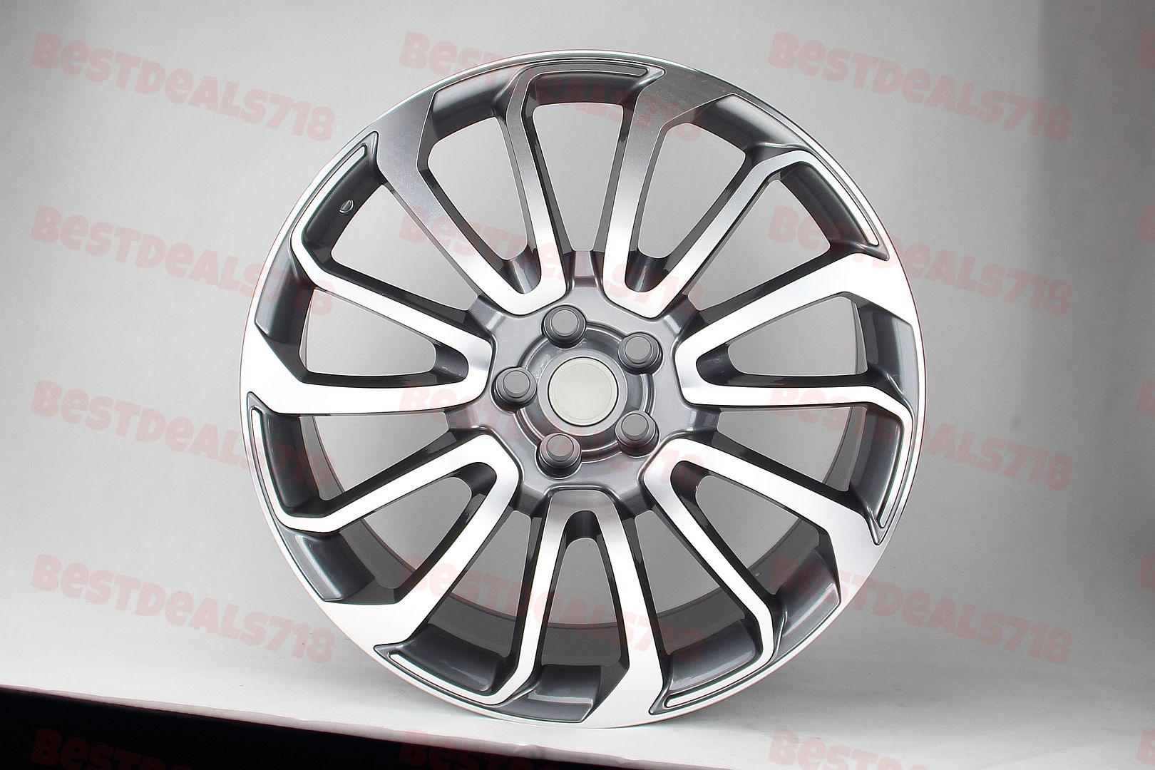 SET of 4 WHEELS RIMS / W795 Gunmetal Machined Face 22*9.5 ET45 5*120 CB72.6 D959 - alphasone