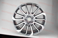 SET of 4 WHEELS RIMS / W795 Gunmetal Machined Face 22*9.5 ET45 5*120 CB72.6 D959 - alphasone
