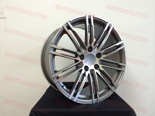 SET of 4 WHEELS RIMS / W859 Black Machined Face 20x11 ET67 5x130 CB71.6 - alphasone
