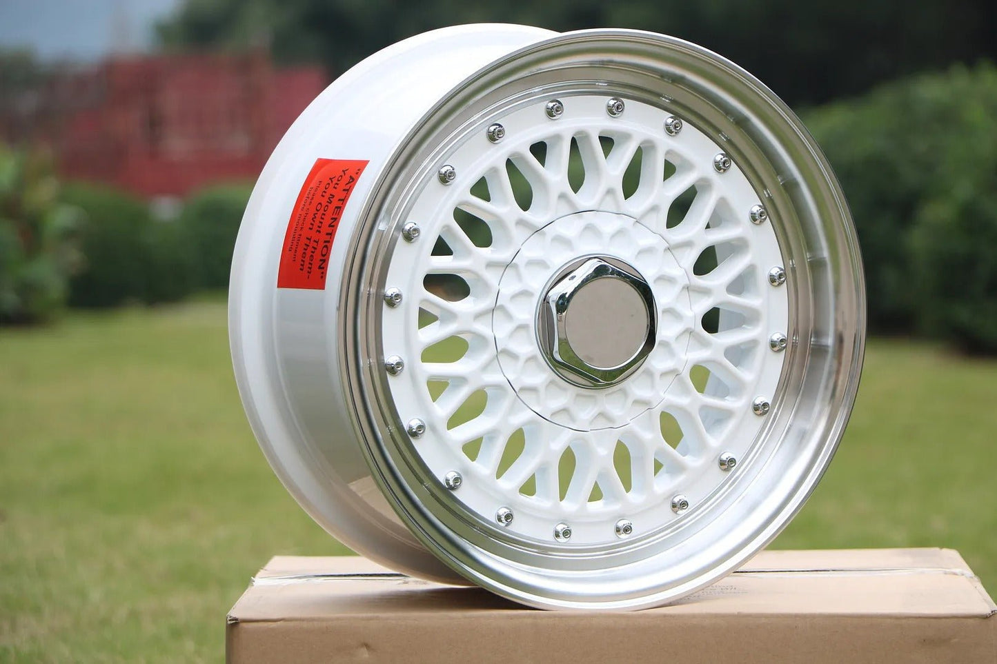 SET of 4 WHEELS RIMS / W883 White Machine Face 18*8.0 ET35 5x120/114.3 CB 73.1 - alphasone