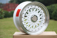 SET of 4 WHEELS RIMS / W883 White Machined Lip 20x9.5 Et35 5x114.3 /120 CB73.1 - alphasone