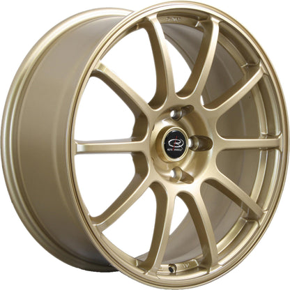 SET OF 4 WHEELS - ROTA G-FORCE 18x8.5 5X114.3 48 73 GOLD RIMS FIT SUBARU WRX LEGACY COROLLA FR-S BRZ - alphasone