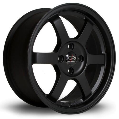 set of 4 wheels - ROTA GRID 16x7 4X108 +42 63.3 Stain BLACK - alphasone