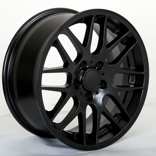 W703 18x8.0 5x120 ET35 CB72.6 Satin Matte Black Rim Wheel - alphasone
