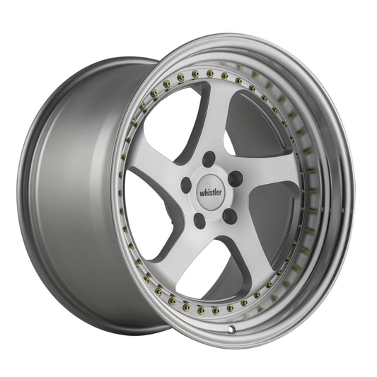 Whistler SK5 19x11 5x114.3 +15 73.1 Silver Machined Face - alphasone